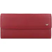 Golden Head Leder Geldbörse Polo RFID Protect Ladies Purse Wallet Red rot