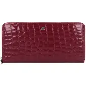 Esquire Geldbörse Nizza Long Zip Around Wallet Red dunkelrot