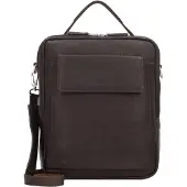 Harold's Leder Umhängetasche Country Crossbag Handle Brown dunkelbraun