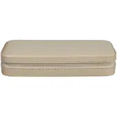 Windrose Charmbox Merino Moda beige Kunstleder mit Reißverschluss