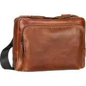 Leonhard heyden Leder Umhängetasche Porto Crossbody Bag Brown braun
