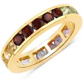 Rafaela Donata Ring Sterling Silber Amethyst in gelbgold | Gr.: 50