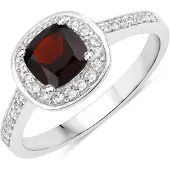 Rafaela Donata Ring Sterling Silber Granat in silber | Gr.: 56