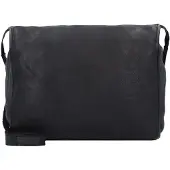 Harold's Leder Umhängetasche Schultertasche Submarine Postbag Black schwarz