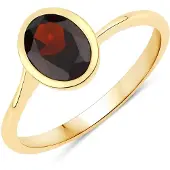 Rafaela Donata Ring Sterling Silber Granat in gelbgold | Gr.: 60