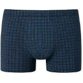 Schiesser Boxershorts "Cotton Casual", Herren, Gr. 8, blau (803, blau), Single Jersey, Obermaterial: 95% Baumwolle, 5% Elasthan, körpernah, Unterhosen Boxershorts, ohne Eingriff, kariert, Topseller