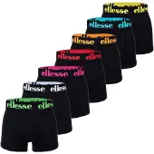 Ellesse Boxershorts "Boxershort YEMA 7 Pack Boxer Shorts 7er Pack", Herren, Gr. XXL, bunt (schwarz, multi2), Obermaterial: 95% Baumwolle CO. 5% Elasthan EL., Unterhosen Boxershorts