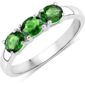 Rafaela Donata Ring Sterling Silber Chromdiopsid in silber | Gr.: 54