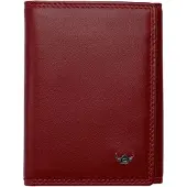 Golden Head Leder Geldbörse Polo RFID Protect Petite Billfold Coin Wallet Red dunkelrot
