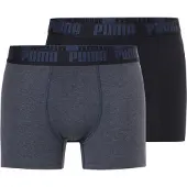 Puma MEN EVERYDAY BASIC BOXER 2P, S blue combo