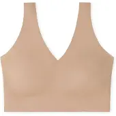 Schiesser Bustier "Invisible Soft" Microfaser, Lasercut-Abschlüsse, V-Ausschnitt