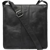 VOi Leder Umhängetasche City Cowboy Insa Crossbody Bag Black schwarz