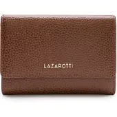 Lazarotti Leder Geldbörse Bologna Leather Zip Wallet With 15 Card Slots Brown braun