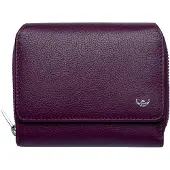 Golden Head Leder Geldbörse Madrid RFID Protect Zipped Billfold Coin Wallet Amarone dunkelviolett