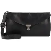 Harold's Leder Umhängetasche Fold Handbag Clutch Black schwarz