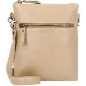 Esquire Leder Umhängetasche Peru Small Crossbody Bag Taupe beige