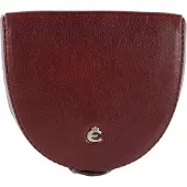 Esquire Schüttelbörse Leder coffee braun Taschenbörse Coin Box Münzbörse kleines Portemonnaie 0013-48-08