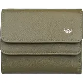 Golden Head Geldbörse Madrid RFID Protect Billfold Coin Wallet With Front Flap Snap Closure Olive olivgrün