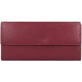Esquire Leder Geldbörse Viktoria Ladies Long Wallet Bordeaux dunkelrot