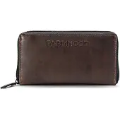 Farmhood Leder Geldbörse Nashville Wallet Dark Brown dunkelbraun
