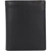 Esquire Leder Geldbörse Frankfurt High Wallet Black schwarz