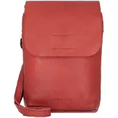 Harold's Leder Umhängetasche Handytasche Submarine Smartphonebag Red dunkelrot