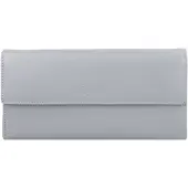 Esquire Leder Geldbörse Viktoria Ladies Long Wallet Grey grau