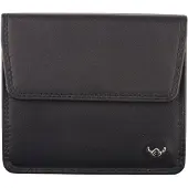 Golden Head Leder Geldbörse Polo RFID Protect Zipped Billfold Coin Wallet With Front Snap Closure Black schwarz