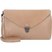Harold's Leder Umhängetasche Fold Handbag Clutch Camel beige