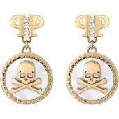 Philipp Plein Ohrringe Plein Mini Logo PJ2EA08EU Goldfarben
