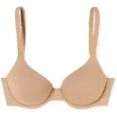 Schiesser Schalen-BH "Unique Micro", Damen, Gr. 75, Cup C, beige (411, maple), Single Jersey, Obermaterial: 70% Polyamid, 30% Elasthan, BHs Schalen-BH