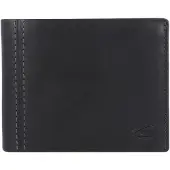 Camel active Scheintasche Geldbörse Herrenbörse querformat, Leder schwarz black bilbao