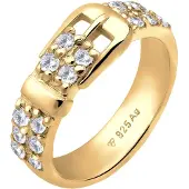 Elli Ring 925 Sterling Silber Gürtel in Gold | Gr.: 62