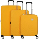American Tourister Summer Square 4 Rollen Kofferset 3-teilig mit Dehnfalte