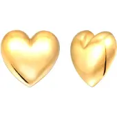 Elli Ohrringe 925 Sterling Silber Herz in Gold | Gr.: onesize