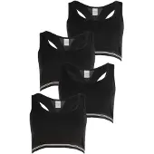 Schiesser Bustier Long Life Rib in Schwarz | Gr.: 176