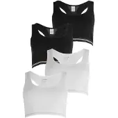 Schiesser Bustier Long Life Rib in schwarz-weiss | Gr.: 152