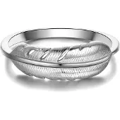 Rafaela Donata Ring Feder aus Sterling Silber in silber | Gr.: 58