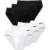 Schiesser Minislip Essentials in schwarz-weiss | Gr.: S