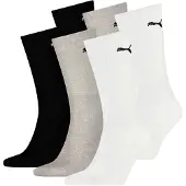 Puma Unisex Sportsocken, 6 Paar - Tennissocken, Crew Sport Socken, einfarbig