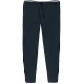 Schiesser Pyjamahose "Mix+Relax", Herren, Gr. 58, N-Gr, 804, nachtblau, Single Jersey, Obermaterial: 100% Baumwolle, lang, Hosen Pyjamahose, Reine Baumwolle, seitliche Taschen, Bindeband