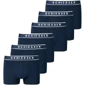 Schiesser Herren Shorts 6er Pack - Serie "95/5", Logobund, S-XXL