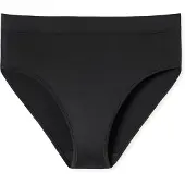 Schiesser Slip "Unique Micro", Damen, Gr. 46, schwarz (000, schwarz), Single Jersey, Obermaterial: 70% Polyamid, 30% Elasthan, körpernah, Unterhosen Slip, weicher Bund, elastische Wirkware