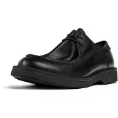Camper für Herren. K100999-001 Norman Lederschuhe schwarz (45), Wohnung, Schnürsenkel, Lässig