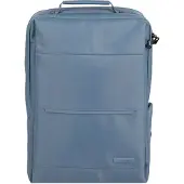 Travelite Freizeitrucksack Rucksack mit Laptopfach Workfloow Backpack 18L Denimblue blaugrau
