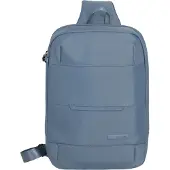 Travelite Sling Bag Workfloow Cross Over Bag Denimblue blaugrau