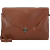 Harold's Leder Umhängetasche Fold Handbag Clutch Cognac braun