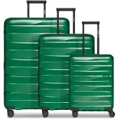 Bergpfeil Travel Trolley Set 3-teilig Emerald Green Metallic grün 55cm