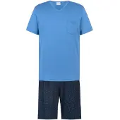 Mey Anzug kurz Serie Micro Blue Recent Blue | Größe XL