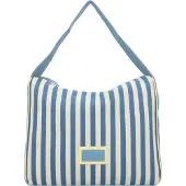 Tom Tailor Schultertaschen Malie, Hobo Bag M, stripes blue, Blau